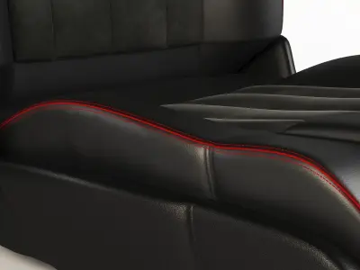 Car seat 3D model