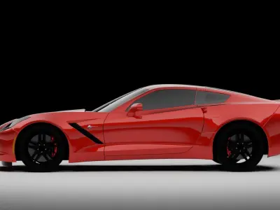 Corvette C7 3D model by edwin-blend