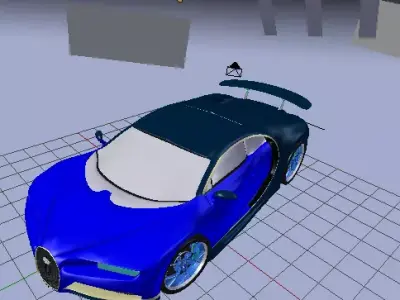 bugatti car 3D model by MYG-Corp
