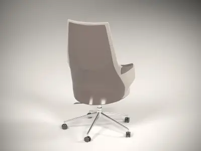 LUXURY LEATHER OFFICE CHAIR 3D model