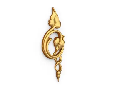 Classic carved decor ornament 498  3D print model