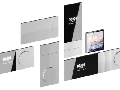 Set of switches and electronics TCL Smart Panel 3D model