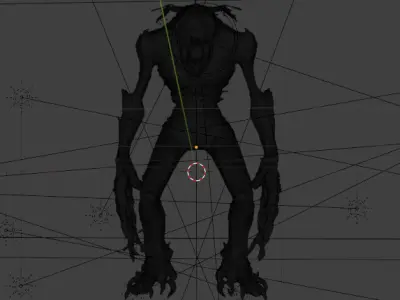 hollow howler Low-poly 3D model