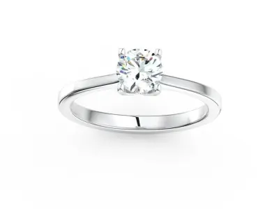 Ring with one gemstone Free 3D model order