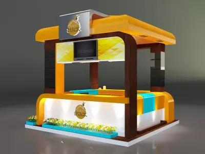 Booth Exhibition Stand a331a 3D model