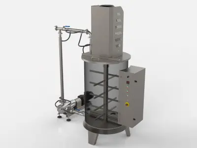 Ball Mill Chocolate Mixer 3D print model