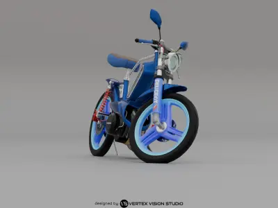 PEUGEOT 103 tuning v2 3D model