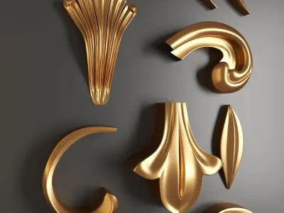 ornament Low-poly 3D model shop