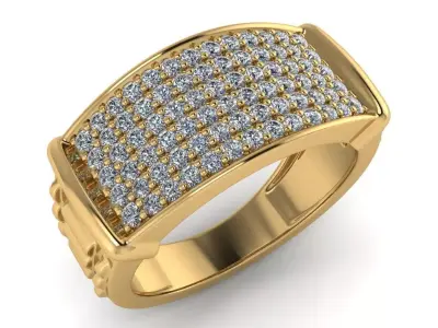light weight gold diamond rings-C111116SKCH2025992-wt-5-10 3D print model