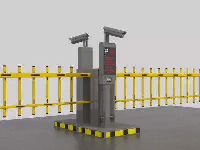 Car Parking Barrie 3D model