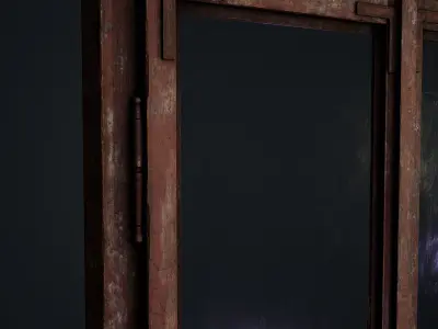 Old Window Low-poly 3D model