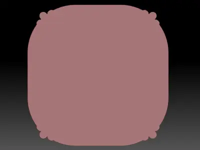 A child with apples 3D print model