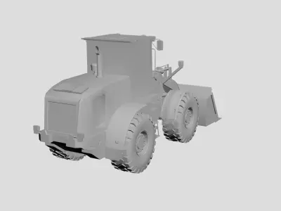 backhoe loader 3D model