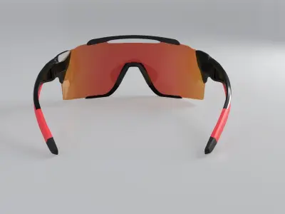 Smith Attack Mag sunglasses Low-poly 3D model