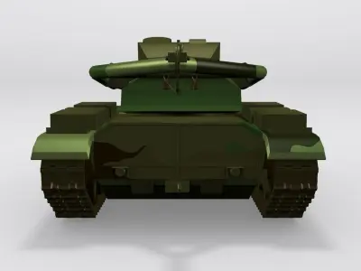 M728 Combat Engineer Vehicle Low-poly 3D model