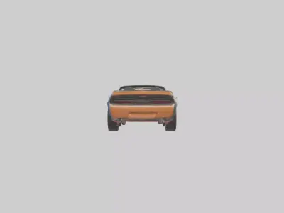 Convertible Muscle Car with Modern Features model 3D model