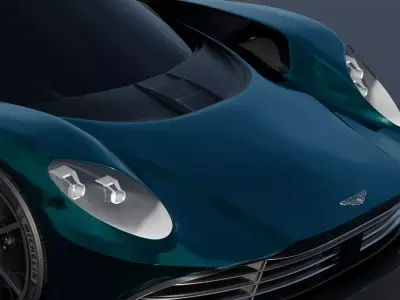 Supercar Valhalla-Style Exterior Inspired by Aston Martin Design 3D model