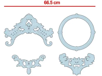 3D ornaments and carving 3D print model 3D print model