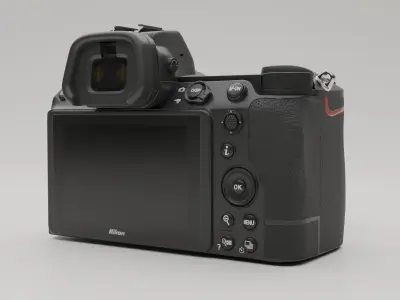 Nikon Camera Low-poly 3D model