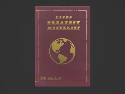 3D hard cover books Low-poly 3D model