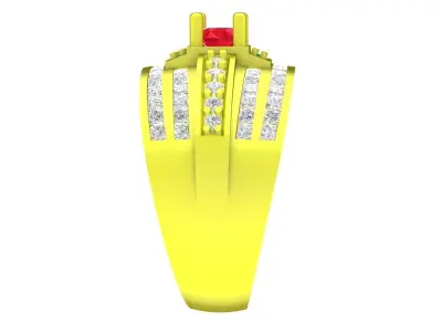 Luxury Hong Kong Diamond Men Ring 3D Print Model A5232 3D print model