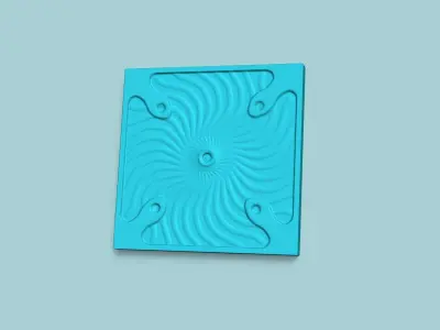 Wall Panel A20 Ornament - Interior Design Decoration 3D print model