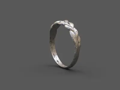 High-Quality 3D Ring Model Low-poly 3D model 4
