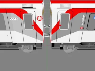 Bombardier DT4 - Hochbahn Hamburg 3D model
