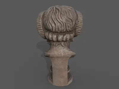 Zeus Ammon  Low-poly 3D model