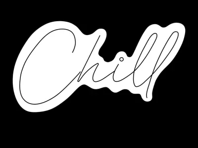Chill Neon Sign 3D model purchase