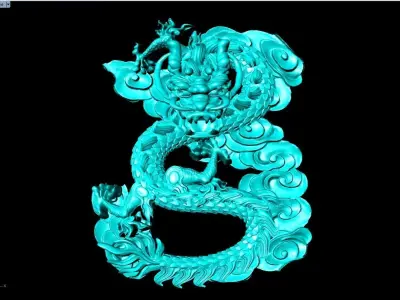 Dragon for jewelry - Dragon for ring - Dragon for pendant 3D print model