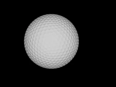 Lightly used Golf Ball Free 3D model