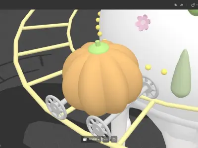 Candy castle Free 3D model