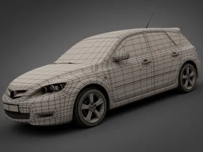 2008 Mazda 3 3D model