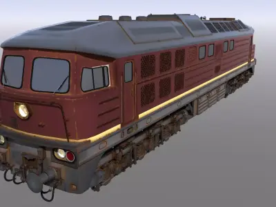 Ludmilla train engine Free 3D model