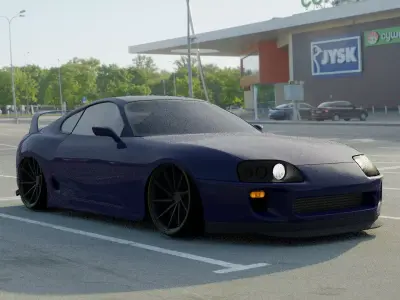 Toyota Supra MK4 Rigged 3D model