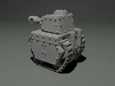 Grot tank 3D print model