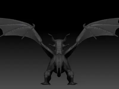 HighPoly Dragon 3D model