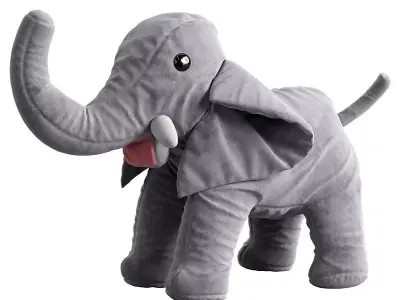 elephant toy 4 3D model