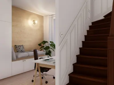 White porcelain switches - Vintage - retro switches 3D model