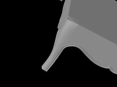 footboard and headboard 3D model