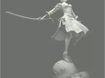 NIER AUTOMATA YORHA 2B 3D print model