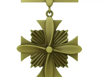 USAF Distinguished Flying Cross Medal 3D model