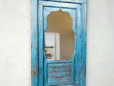 Jharokha Turquoise Blue Mirror 3D model