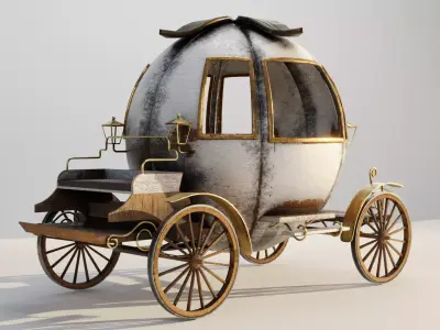 OLD CINDERELLA CARRIAGE 3D model