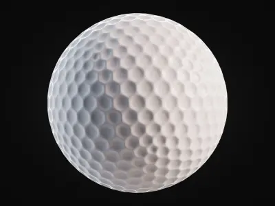 Golf ball 3D model 12