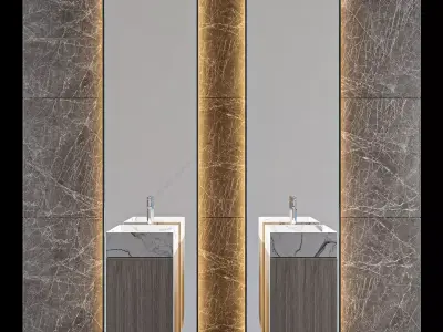 LUXURY - Wash Basin 11 3D model