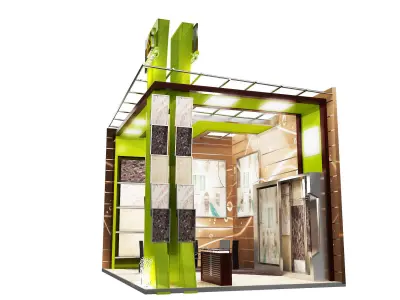 Booth Exhibition Stand a360b 3D model