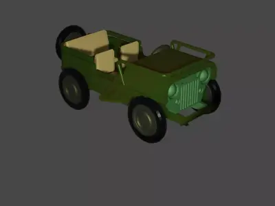army truck jeep AL terrain vehicle  3D print model