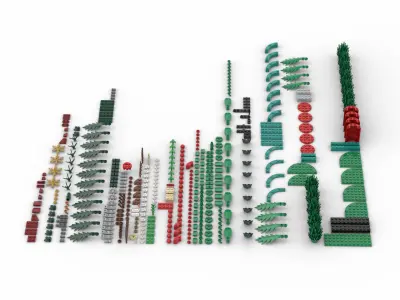 PixelBricks3D - Lego Christmas Table Decoration  3D print model